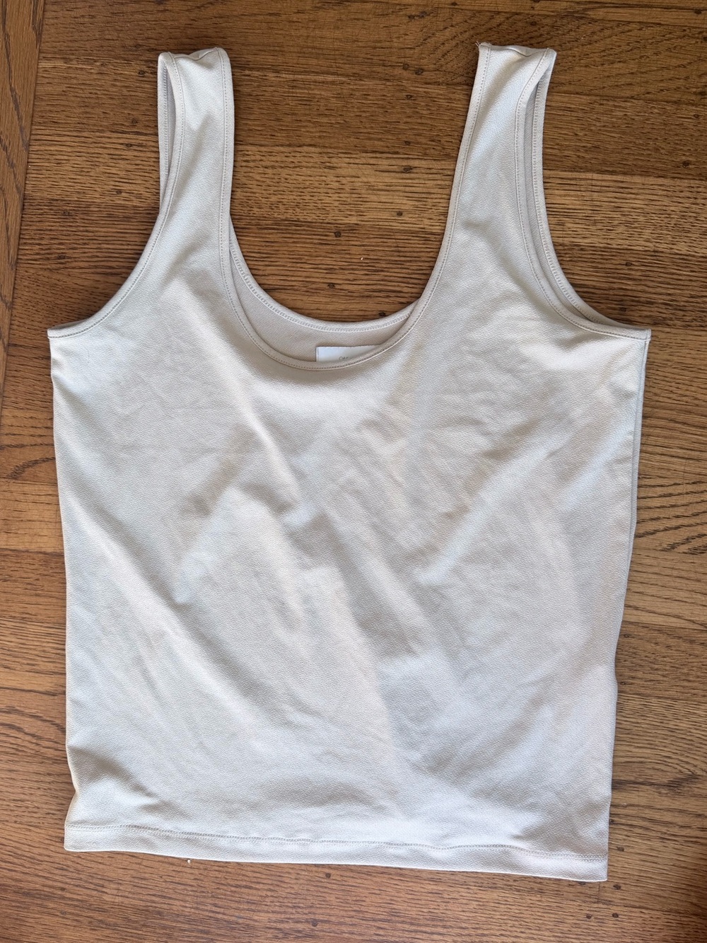 Oak + Fort Scoop Neck Tank Top - nude